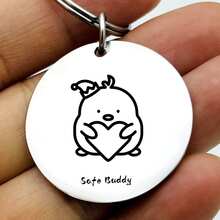 Solid Stainless Steel Pet Pendant, High Density Steel Material Sturdy And Durable, Won't Fall Off During Daily Play And Running, Classic Collar Pendant Style, Practical And Thoughtful Identification Function, Suitable For Most Cats And Dogs - Multicolor - View 9