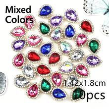 10-50pcs Oval Rhinestone Rings, Sewing Rhinestones For Clothing, Hats, Shoes, Bags, Accessories, Colorful Set, Sparkling Decoration For Wedding, Party, Jewelry Making, Teacher's Day, Mother's Day Gifts - Multiple Styles - View 20