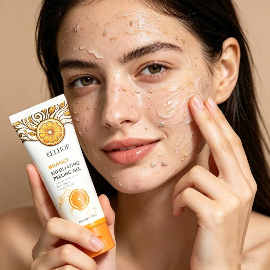 OUHOE 50g Exfoliating Gel, Pore Minimizing Scrub For Face & Body - Gently Removes Blackheads & Dead Skin, Unclogs Pores For Smooth, Glowing Skin - Daily Use For All Skin Types,Skin Care Sets,Makeup,Skin Care,Travel Essential,Quick Ship Items,Free Shipping - 深層去角質凝膠 - 查看 1