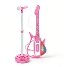 Kids Toy Guitar With Microphone - Interactive Singing & Playing Musical Set For Childs, LED Lights - Educational Early Learning Music Instrument, , Perfect Gift For Toddlers Ages 3+ - Multicolor - View 13