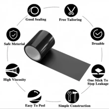 10cm Wide Super Strong Adhesive Quick Sealing Repair Tape 1.5m Waterproof Repair Tape Suitable For Pipe And Swimming Pool Repair - one-size - View 6