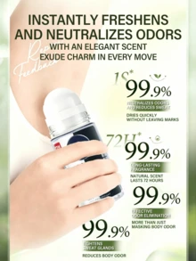 Nivea 清爽止汗露，雙鋅薄膜技術，360°滾珠設計，液體乳液質地，72小時長效異味控制，清爽不黏膩，防止黃漬，無殘留，透氣，從源頭阻汗 - 白&黑清爽型 - 查看 9