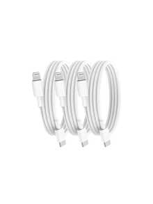 1/2/3/4入 60W PD 快充數據線，兼容 17/16/15/14/13/12/11 Pro Max/Pro/Mini、8 Plus、X、XR、XS，耐用 USB-C 線，支持快充與數據同步，適用於遊戲、耳機配件及日常使用 - 白色 - 查看 14