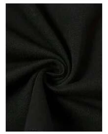Conjunto de 3 piezas de top corto ajustado para mujer, con estampado floral de mariposas, de manga corta y cuello redondo, sencillo y elegante, ideal para salir. - Negro - Ver 6