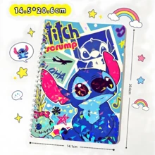 Stitch 1 Pc Cute A5 Spiral Cartoon Cover Notebook, 4 Styles Available. Perfect For Students To Take Notes And Keep Journals. Ideal For Back To School, Classroom Rewards And Birthday Parties - A - View 4