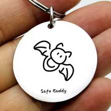 Solid Stainless Steel Pet Pendant, High Density Steel Material Sturdy And Durable, Won't Fall Off During Daily Play And Running, Classic Collar Pendant Style, Practical And Thoughtful Identification Function, Suitable For Most Cats And Dogs - Multicolor - View 8