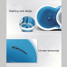 Mop - Spin Mop With Stainless Steel Bucket Extended Length Handle Microfiber Mop Ds, Spin Mop Bucket Kitchen Floor Cleaning - Default - View 5