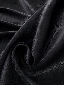 Exquisite Damascus Jacquard Satin Fabric With 3D Embossed Floral Pattern, Silky Luster Jacquard Material, Soft And Breathable, Suitable For Evening Gowns, Formal Dresses, Blouses, Skirts, Home Decor And DIY Sewing Projects - Multicolor - View 7