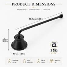 Candle Extinguisher With Long Handle, Suitable For Jar, Pillar And Taper Candles, Home, Wedding, Table Decor, Gift For Candle Lovers, Black - Black 1 - View 3