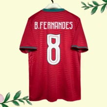 26-27 Season Portuguese National Team Home Red Jersey, Fan Version With Numbers 3 / 7 / 8 / 9 / 10 / 17 / 18 / 20 / 21 / 23 Printed, Breathable Sports Short Sleeves - 26-27 葡萄牙 主 球員 - NO. 7 - 查看 3