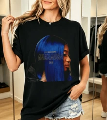 Aya Nakamura Women's Short Sleeve T-Shirt 100% Cotton French Rapper - Black - View 1