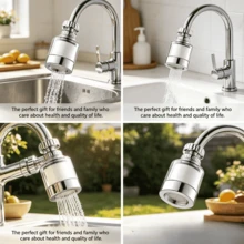 Faucet Water Purifier Home Filter Tap Water Purification Filter Universal Pressurized Anti-Splash Shower Head Spout - Multicolor - View 8