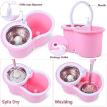 Mop And Bucket Set(Pink) - Default - View 3
