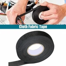 5 Rolle Kabelbaum Klebeband Gewebeband KFZ Textilband Isolierband 19mm 15M - B-schwarz - Übersicht 6
