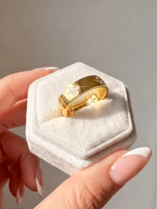 1枚925纯银四瓣花戒指，高品质珠宝礼品，适合女士日常及派对装扮 - 簡約四瓣花 - 查看 5