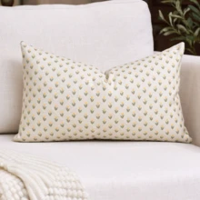 1pc Beige-Yellow Luxury Sofa Cushion Cover, Vintage Floral Jacquard Chenille Fabric, Soft Decorative Pillowcase For Sofa, Bed, Bedroom, Living Room, Cafe, Showroom, Home Decor, Daily And Holiday Occasions, Suitable For All Seasons, Pillow Insert Not Included - Beige-yellow - View 9