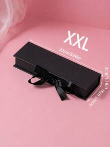 1pc Women's Travel Portable Flip Cover Jewelry Box, Square Ribbon Gift Box For Rings, Watches, Necklaces, Earrings Storage Valentine Day Back To School - Multicolor - View 18