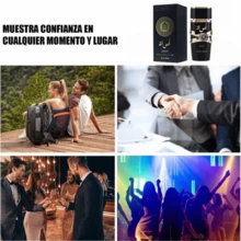 Lattafa 100Ml Laca de perfume, Eau De Toilette para mujeres, Floral duradera, Floral elegante, a base de alcohol, Libre de formaldehído, EDP, Perfume líquido, Floral duradera, Perfecto para citas, cumpleaños, Día de San Valentín, fiestas, Halloween, Navidad y regalos de Año Nuevo - negro - Ver 6