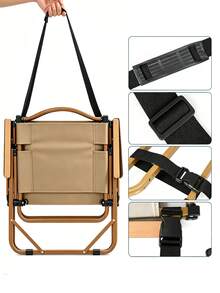 1pc Shoulder Strap For Beach Chair, Outdoor Camping Folding Chair, Bicycle, Multi-Purpose Carrying Strap - A - View 5