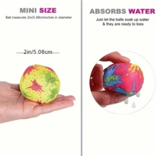 1/4/8pcs Practical Vibrant Multicolor Splash Reusable Water Balloons Fabric Splash Balls Water Bombs Soft Absorbent Cloth For Swimming Pool Party Beach Game Backyard Water Fight Summer Outdoor Sports Toy - Multicolor - View 4