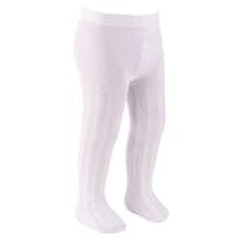 Textured Cotton Tights For Children And Babies, Sizes 0-6, Basic Colors. - Rosa trabajada - Ver 6