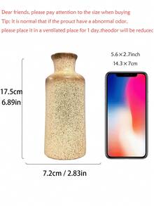 極簡主義陶瓷花瓶、復古斑點陶瓷花瓶、波希米亞風格家居裝飾，適合客廳桌面中心裝飾 - 多款1 - 查看 12