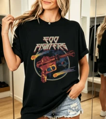 Foo Fighterss T-Shirt 100% Coton Rock Vintage Original - Black - View 1
