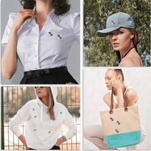 5/10/15/20/25/30Pcs Embroidered Bee Pattern Iron-On Patches, Suitable For Clothing, Shoes, Bags, Hats, Jeans Accessories, Sewing DIY Crafts - Bee - View 8