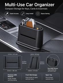 Car Key Storage, Car Card Storage, Car Dashboard Central Console Remote Control Box, Car Key Storage Box, Car Supplies Key Case Storage Box, Car Small Item Storage - A - View 12