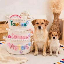 Keranjang Penyimpanan Kustom, Keranjang Penyimpanan Musim Wisuda, Keranjang Penyimpanan Anyaman yang Dipersonalisasi, Keranjang Penyimpanan dengan Nama Kustom, Keranjang Penyimpanan, Keranjang Hadiah Pesta, Keranjang Mainan, Keranjang Penyimpanan Hewan Peliharaan, Keranjang Penyimpanan Hadiah Hari Guru - MultiWarna - View 4