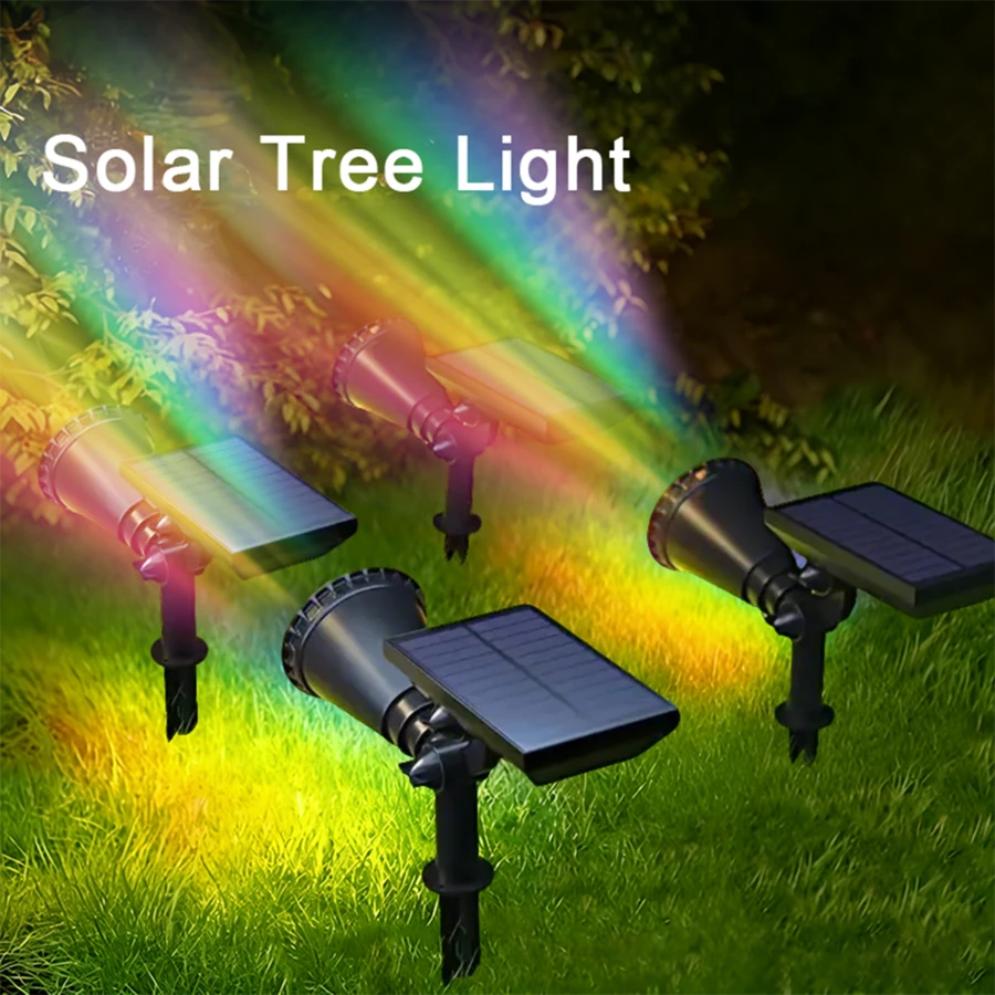 XCE 1pc/2pcs/4pcs Luces Solares Para Patio,Solar Lights Outdoor Waterproof-Outdoor Decorative LED Lights, Wireless Solar Courtyard Lights Suitable For Wedding Decoration, Gardening Supplies, And Party Decoration, Providing Multi Scene Lighting - 多色 - 查看 1