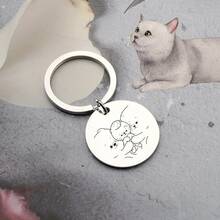Clear Engraved Pet Tag, Practical Stainless Steel Dog Tag Collar Accessory, Text And Pattern Clearly Visible, Quickly Distinguish Ownership, Essential Anti-Loss Pendant For Home And Outdoor Use - Multicolor - View 9