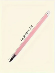 1-6pcs Solid Color No-Sharpening Round Eternal Pencils, Anti-Breakage, With Anti-Drop Lead And Eraser. These HB Inkless Art Drawing Tools Are Perfect For Professionals., Back To School - Round - View 4