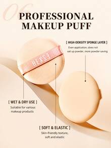 HEXZE [1pc Powder + 1pc Refill] Alas Bedak Concealer Cushion Pencerah Tahan Lama, Ringan, Antioksidan, Tahan Air, Melembapkan, Tekstur Warna Kulit Alami - 02 Alami - View 5