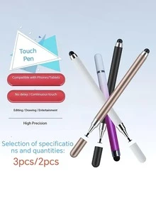 漸層色雙頭觸控筆，高靈敏度 2-in-1 觸控筆，適用於平板電腦與智慧型手機觸控螢幕 - 彩色 - 查看 7