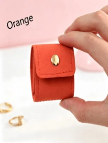 Minimalist Portable Compartment Jewelry Bag, Ring Storage Pouch, Small Travel Jewelry Organizer Bag For Earrings And Accessories - Multicolor - View 16