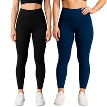 Flannel Pants For Cold Weather With Warm Lining, High Waist, Sizes S To XL. - Kit2-black-blue - View 6