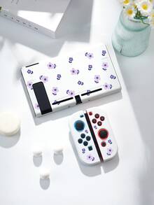 1pc Purple Daisy Flower Print Switch 2 (2025) Game Console Protective Case & Carrying Bag, Suitable For Switch 2/Switch OLED/Switch NS/Lite, New Switch 2 Gen Game Accessories, Best Gift For SWITCH Players - Multicolor - View 15