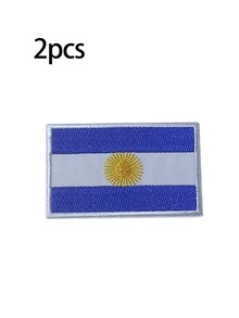 2 huy hiệu dập nổi hình cờ Mỹ, Canada, Mexico, Anh, Đức, Pháp, Brazil, Argentina. Thích hợp để dán lên quần áo, quần jean, áo khoác, mũ - Hình dán cờ thêu. Phụ kiện tự làm bằng vải và thể hiện lòng tự hào (không cần may). Quà tặng World Cup, vật dụng trang trí World Cup. - nhiều màu - Xem 12