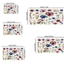 1/10Pcs Watercolor Flower Pattern Dish Drying Mat For Kitchen Counter-Coffee Mat Bar Accessories, Hide Stain, Rubber Backed, Absorbent, Fit Under Coffee Maker, Espresso Machine, Pot, Dish Rack - Beige - View 3