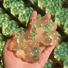 1pc New Creative Crystal Grape Handmade Squeeze Toy, Stress Relief Squeeze Grape Ball Small Accessory Decoration (Random Packaging Bag) - Multicolor - View 3