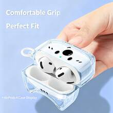 1個透明小狗耳機保護殼，適用於AirPods 4，極具吸引力的可愛中性Apple外殼，降噪藍牙Pro 3 - 彩色 - 查看 2