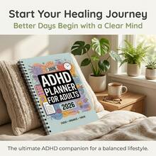 1件裝 成人女性美學 ADHD 計畫本－螺旋裝訂神經多樣性生產力手冊，含每日待辦清單、任務筆記、著色核對表與視覺化行程表－附時鐘、星星、核對表的專注日記，文具用品 - A - 查看 5