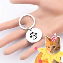 Universal Versatile Pet Collar Accessories, Practical Stainless Steel Pendant Charm, Fits Mainstream Collar Styles, Aesthetic And Functional, Daily Essential For All Cats And Dogs - Multicolor - View 9