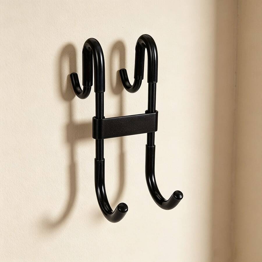 Ganchos para puerta de ducha, ganchos para colgar ropa, abrigos y toallas, ganchos multifuncionales de alta resistencia, ganchos para puerta de vidrio de ducha de baño, ganchos multifuncionales para parte trasera de puerta, ganchos dobles no adhesivos, ganchos para puerta de vidrio de baño y cocina, ganchos dobles para colgar en la parte trasera - Multicolor - Ver 1