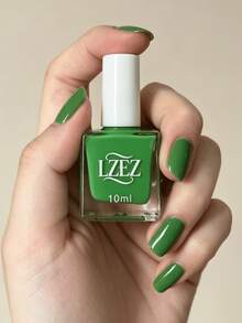 1 Bottle 2026 New 10ml Water-Based Nail Polish, Quick Dry, Long-Lasting, Peel-Off, Suitable For Students, Alcohol-Free - Green - View 2