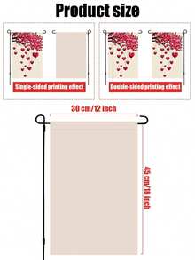 Customized, No Metal Brace, Garden Flag Double Sided Print Personalized Memorial Photo Garden Flag, Custom Floral Border With In Loving Memory Custom Garden Flags New Multicolor Flags Custom Outdoors Flag - Suitable For Birthday, Wedding,Halloween - Multicolor - View 5