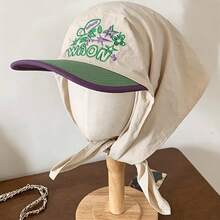 1pc Women's Quick-Dry Letter Embroidered Baseball Cap, Multifunctional, Outdoor Sun Protection, Suitable For Cycling, Beach And Daily Use - Multicolor - View 2