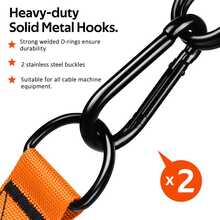 LINGPENG Pull-Up Trainer Accessories, Gym Workout Handle Resistance Band Strength Training Set - Multicolor - View 5