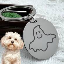 Collar decorativo colgante para mascotas, placa de perro de acero inoxidable de precisión, compatible con collares de alta gama, artesanía exquisita, textura superior, accesorio exclusivo de alta calidad para mascotas - Multicolor - Ver 9